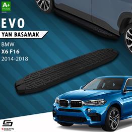 S-Dizayn Bmw X6 F16 Evo Siyah Yan Basamak 193 Cm 2014-2018 A+ Kalite