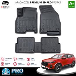 S-Dizayn Chery Tiggo 7 Pro 3D Pro Havuzlu Paspas 2022 Üzeri A+ Kalite