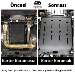 S-Dizayn Chery Tiggo 8 Pro Çelik Karter Muhafaza Koruma 2025 Üzeri A+ Kalite