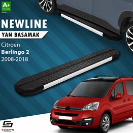 S-Dizayn Citroen Berlingo 2 NewLine Aluminyum Yan Basamak 193 Cm 2008-2018 A+ Kalite