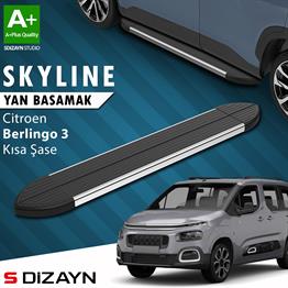 Citroen Berlingo 3 Kısa Şase Skyline Krom Yan Basamak 203 Cm 2018 Üzeri A+ Kalite