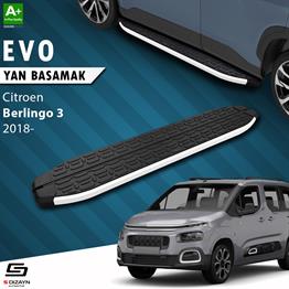 S-Dizayn Citroen Berlingo 3 Uzun Şase Evo Aluminyum Yan Basamak 213 Cm 2018 Üzeri A+ Kalite