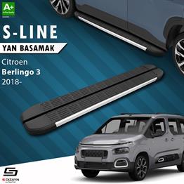 Citroen Berlingo 3 Uzun Şase S-Line Aluminyum Yan Basamak 213 Cm 2018 Üzeri A+ Kalite