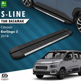 Citroen Berlingo 3 Uzun Şase S-Line Krom Yan Basamak 213 Cm 2018 Üzeri A+ Kalite