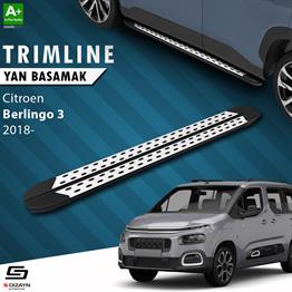 S-Dizayn Citroen Berlingo 3 Uzun Şase TrimLine Gri Yan Basamak 220 Cm 2018 Üzeri A+ Kalite