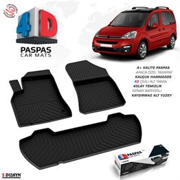 S-Dizayn Citroen Berlingo 4D Havuzlu Paspas 2008-2018 110 HP A+Kalite