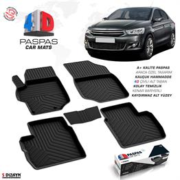 S-Dizayn Citroen C-Elysee 4D Havuzlu Paspas 2013-2017 A+Kalite