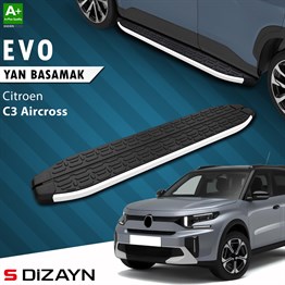S-Dizayn Citroen C3 Aircross 2 Evo Aluminyum Yan Basamak 183 Cm 2024 Üzeri A+ Kalite