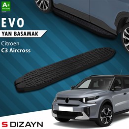 S-Dizayn Citroen C3 Aircross 2 Evo Siyah Yan Basamak 183 Cm 2024 Üzeri A+ Kalite