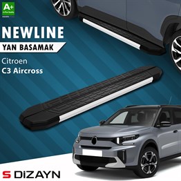 S-Dizayn Citroen C3 Aircross 2 NewLine Aluminyum Yan Basamak 183 Cm 2024 Üzeri A+ Kalite