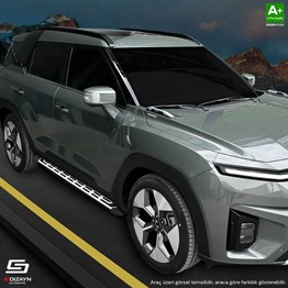 S-Dizayn Citroen C3 Aircross 2 S-Plus Gri Yan Basamak 183 Cm 2024 Üzeri A+ Kalite