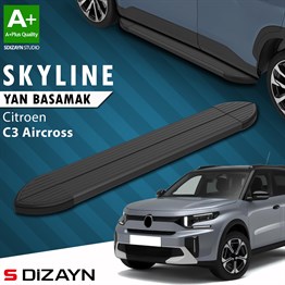 S-Dizayn Citroen C3 Aircross 2 Skyline Siyah Yan Basamak 183 Cm 2024 Üzeri A+ Kalite