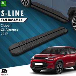 Citroen C3 Aircross S-Line Siyah Yan Basamak 183 Cm 2017-2024 A+ Kalite