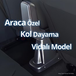 S-Dizayn Citroen C3 Kol Dayama Kolçak ABS Vidalı Gri 2017 Üzeri A+Kalite