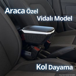 S-Dizayn Citroen C3 Kol Dayama Kolçak ABS Vidalı Gri 2017 Üzeri A+Kalite