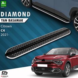 S-Dizayn Citroen C4 3 Diamond Krom Yan Basamak 183 Cm 2021 Üzeri A+ Kalite