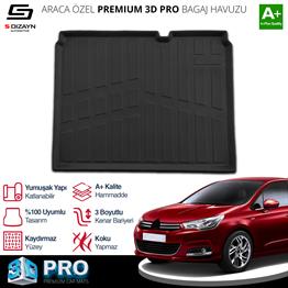 S-Dizayn Citroen C4 3D Pro Bagaj Havuzu 2010-2018 A+ Kalite