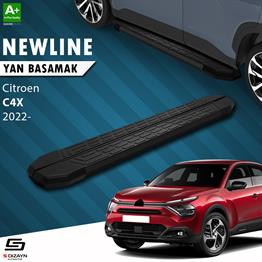 S-Dizayn Citroen C4 X NewLine Siyah Yan Basamak 183 Cm 2022 Üzeri A+ Kalite
