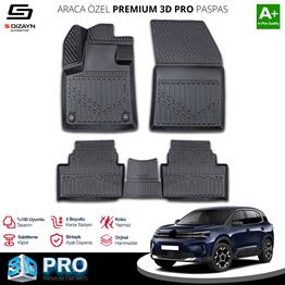 S-Dizayn Citroen C5 Aircross 3D Pro Havuzlu Paspas 2017-2025 A+ Kalite