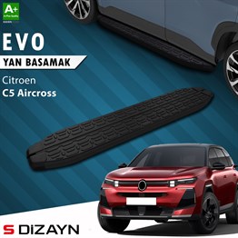 S-Dizayn Citroen E-C5 Aircross Elektrikli Evo Siyah Yan Basamak 193 Cm 2024 Üzeri A+ Kalite