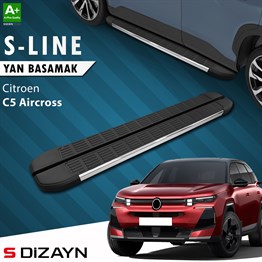 S-Dizayn Citroen E-C5 Aircross Elektrikli S-Line Krom Yan Basamak 193 Cm 2024 Üzeri A+ Kalite