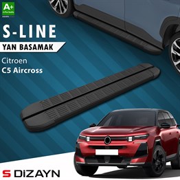 S-Dizayn Citroen E-C5 Aircross Elektrikli S-Line Siyah Yan Basamak 193 Cm 2024 Üzeri A+ Kalite