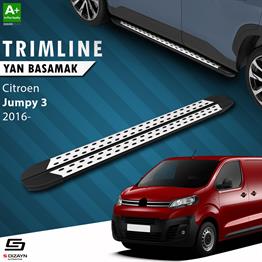 S-Dizayn Citroen Jumpy 3 Kısa Şase TrimLine Gri Yan Basamak 213 Cm 2016 Üzeri A+ Kalite