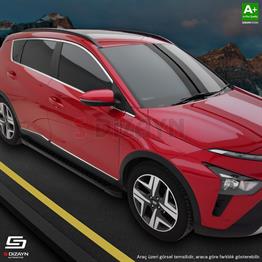 S-Dizayn Citroen Jumpy 3 Kısa Şase TrimLine Siyah Yan Basamak 213 Cm 2016 Üzeri