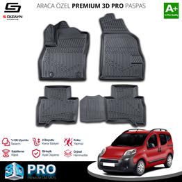 S-Dizayn Citroen Nemo 3D Pro Havuzlu Paspas 2008 Üzeri A+ Kalite