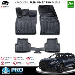 S-Dizayn Cupra Formentor 3D Pro Havuzlu Paspas 2021 Üzeri A+ Kalite