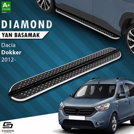 S-Dizayn Dacia Dokker Diamond Krom Yan Basamak 203 Cm 2012 Üzeri A+ Kalite