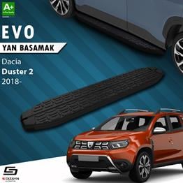 S-Dizayn Dacia Duster 2 Evo Siyah Yan Basamak 183 Cm 2018-2023 A+ Kalite