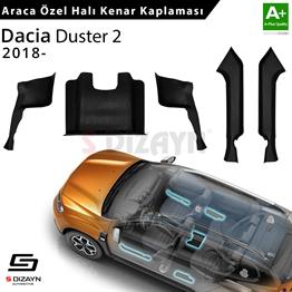 S-Dizayn Dacia Duster 2 Halı Kenar Kaplama Seti 2018-2023 5 Prç A+ Kalite