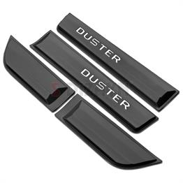 S-Dizayn Dacia Duster 2 Kapı Koruma Seti (Mat Krom) Yazılı 4 Prç 2018-2023 A+ Kalite