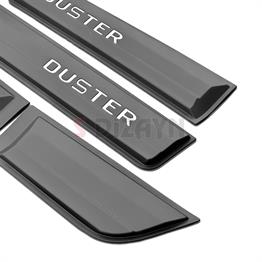 S-Dizayn Dacia Duster 2 Kapı Koruma Seti (Mat Krom) Yazılı 4 Prç 2018-2023 A+ Kalite