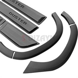 S-Dizayn Dacia Duster 2 Kapı Koruma ve Çamurluk Kaplaması Dodik Seti 12 Prç 2018-2023 A+ Kalite
