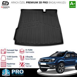 S-Dizayn Dacia Duster 4X2 3D Pro Bagaj Havuzu 2018-2022 A+ Kalite