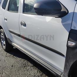 S-Dizayn Dacia Duster ABS Plastik Yan Kapı Koruma Çıtası 2010-2018 A+ Kalite