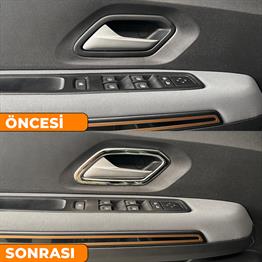 S-Dizayn Dacia Jogger Krom İç Kapı Kolu Çerçevesi 4 Prç 2022 Üzeri A+ Kalite