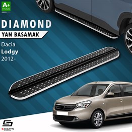 S-Dizayn Dacia Lodgy Diamond Krom Yan Basamak 203 Cm 2012 Üzeri A+ Kalite