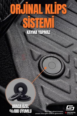 S-Dizayn Dacia Logan MCV 3D Pro Havuzlu Paspas 2004-2012 A+ Kalite