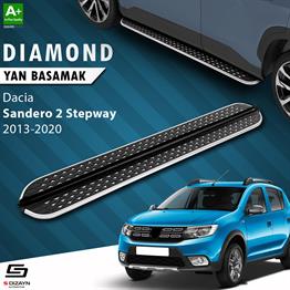 S-Dizayn Dacia Sandero 2 Stepway Diamond Krom Yan Basamak 173 Cm 2013-2020 A+ Kalite