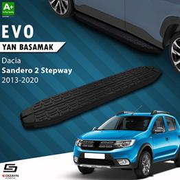 S-Dizayn Dacia Sandero 2 Stepway Evo Siyah Yan Basamak 173 Cm 2013-2020 A+ Kalite