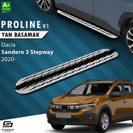 S-Dizayn Dacia Sandero 3 Stepway OEM Still Pro V2 Aluminyum Yan Basamak 183 Cm 2020 Üzeri A+ Kalite
