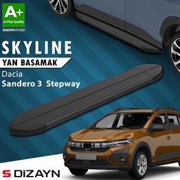 Dacia Sandero 3 Stepway Skyline Siyah Yan Basamak 183 Cm 2020 Üzeri A+ Kalite
