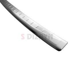 S-Dizayn Fiat 500 Krom Arka Tampon Eşiği 2007-2012
