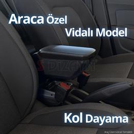 S-Dizayn Fiat 500L Kol Dayama Kolçak ABS Vidalı Siyah 2018 Üzeri A+Kalite