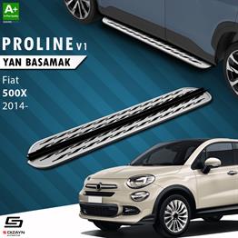 S-Dizayn Fiat 500X OEM Still Pro V2 Aluminyum Yan Basamak 173 Cm 2014 Üzeri A+ Kalite