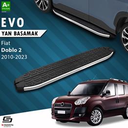 S-Dizayn Fiat Doblo 2 Uzun Şase Evo Krom Yan Basamak 223 Cm 2010-2023 A+ Kalite