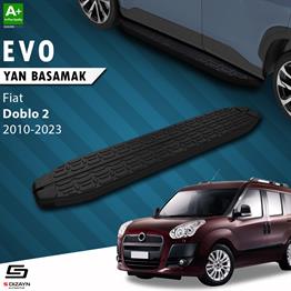 S-Dizayn Fiat Doblo 2 Uzun Şase Evo Siyah Yan Basamak 223 Cm 2010-2023 A+ Kalite